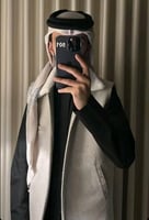 سديري رجالي قلاب فرو لون بيج