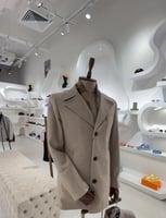 جاكيت رجالي كلاسيكي جوخ قلاب دبل فرو