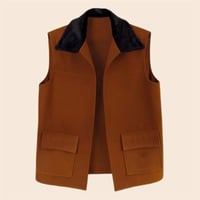 سديري رجالي سنقل فيس قلاب صوف لون جملي