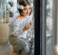 طوق ورد بناتي بالإسم