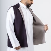 سديري رجالي قلاب عنابي رمادي