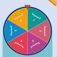 بوربوينت عجلة الأسماء والمجموعات