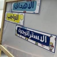 منظمات الدرس برسوم مختلفة