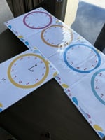 تعليم الوقت(الساعة بالأرقام العربية)