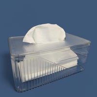 علبة مناديل شفافه