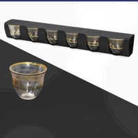 طقم فناجيل زجاج 6حبات