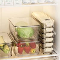 صندوق تنظيم الثلاجة بغطاء