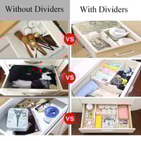 مقسمات للأدراج والرفوف بعدة مقاسات (حبة واحدة)