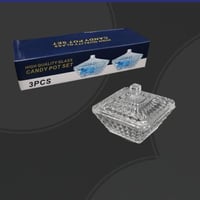 طقم تمريات زجاج 3 حبات