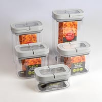 طقم علب تخزين بلاستيك 5 حبات