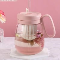 كوب زجاج بعدة الوان