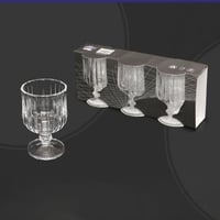 طقم كاسات عصير زجاج 3 حبات 185مل