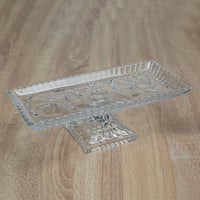 صحن تقديم زجاجي