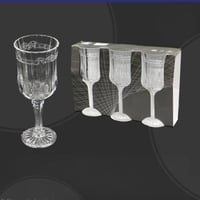 طقم كاسات عصير زجاج 3حبات