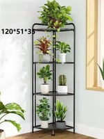 رف زاوية اللون الأسود بعدة مقاسات