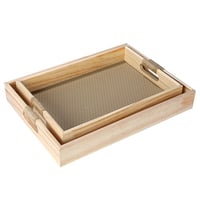 طقم طوفريات تقديم خشبيه