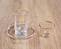 طقم فناجيل و بيالات السيف 18 قطعة