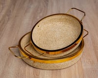 طقم صواني تقديم خوص