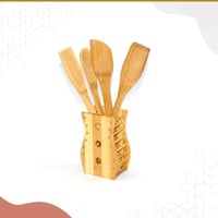 ملاعق خشبيه بقاعدة