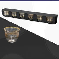 طقم فناجيل زجاج 6حبات