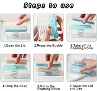 علبة صابون بعدة الوان