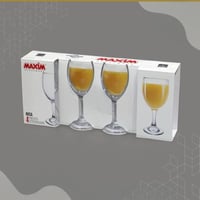 طقم كاسات زجاج 4حبات