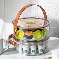 علبة اكريليك بغطاء 21سم