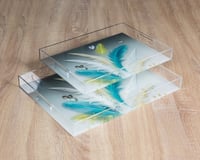 طقم صواني تقديم اكريلك