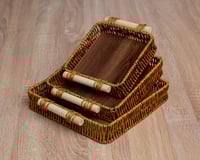 طقم طوفريات 3 حبات مربعة