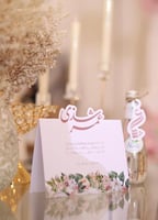 كرت طاولة عادي ثابت بدون قاعدة مقاس A4 - الثيم حسب...