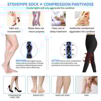 جوارب دوالي ايطالي فوق الركبة مفتوح ضغط 20-30 لون...