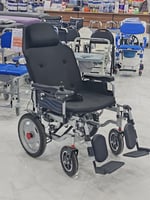 كرسي كهربائي ضهر طويل مع رافع أرجل مقاس 22 انش