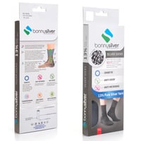 جوارب لمرضى السكري من الفضة النقية بنسبة 13% - مضا...