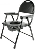 كرسي حمام جلد بظهر ومساند للذراعين Dorra JL8996