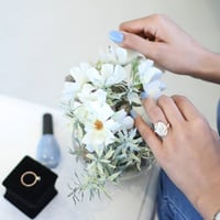 خاتم بالاسم ملكي صدف افريقي