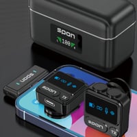 2 ميكروفون لاسلكي – بتقنية البلوتوث، منفذ Type-C،...