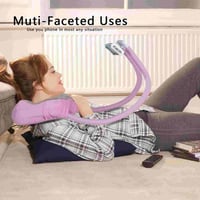 وسادة الرقبة القابلة للدوران مع حامل الهاتف المحمو...