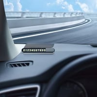 لوحة أرقام مضيئة للسيارة - رقم مخفي بزر - تصميم عص...