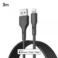 كيبل أكتيف ايفون 3 متر- أسود