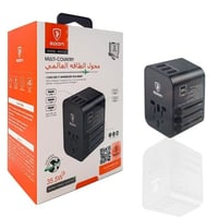 شاحن السفر العالمي القوي بخمسة مخارج وقوة 35 واط