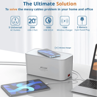 توصيلة البوكس الذكية بطول 3 متر مع صندوق تنظيم الا...