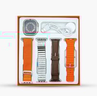 ساعة الترا 9 ذكية شحن لاسلكي مع 4 اساور