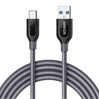 كيبل تايب سي USB مغطى بالقماش المزدوج بالنايلون بط...