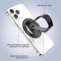 حامل ومقبض مغناطيسي للهاتف بتصميم متعدد الاستخداما...