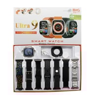 ساعة ULTRA مع 7 اساور مع اطار