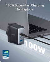 شاحن جداري نانو II USB C من أنكر بقوة 100 واط و 3...