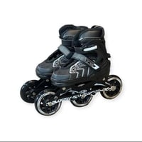 سكيت -أحذية تزلج بالالون الأسود والأبيض المقاس من...