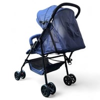 عربية اطفال مع مقبض يد لسهولة الطي رصاصي 6077