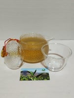 براد زجاج 500 مل ومصفاة منفصله