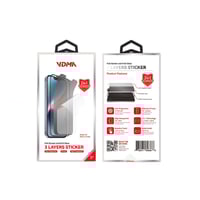 فدما - استيكر حماية أمامية 3 طبقات – حماية شاشة ال...